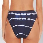 Becca NWT  Tie Dye Blue French Cut High Waisted Bikini Bottoms- Size Medium Photo 1