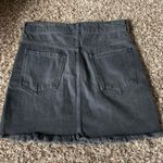 Free People Black Side Detail Denim Skirt Size 6 Photo 7