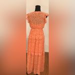 Emma & Michele Emma and Michelle- Women's Ruffle Sleeve V-Neck Tier Ditsy Midi Dress Size‎ S Photo 4