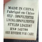 Loveriche Black Textured Velvet Spaghetti Strap Mini Dress Women's Size S Photo 2