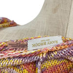 Ramy Brook Abby Marled Knit Hoodie Sweater Orange Pink Yellow Size Medium Photo 10