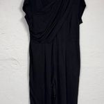 Eshakti  Black Wide Leg Ankle Length Jumpsuit Womens XL Glam Preppy Classic Photo 1