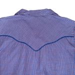 VTG Levi Strauss Co 70s Western Plaid Snap Button Shirt Women Size 10 Blue Rodeo Photo 7