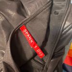 Spanx  READY TO WOW! 2437Q SEXY FAUX LEATHER BLACK LEGGINGS PANTS SIZE L Photo 3