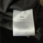 IRO Olive Green Denim Moto Biker Jacket Zippered Pointed Collar size 2 Photo 8