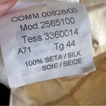 Seventy Y2K Cream and Tan Silk Midi Skirt L White Size L Photo 7