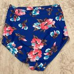 COCOSHIP  High-waisted size XL floral print swim bottoms Photo 1