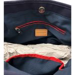 Tommy Hilfiger  Navy and Beige Striped Fabric Photo 4