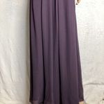 David's Bridal Purple Beaded Open Back Maxi Dress Photo 1