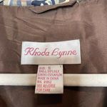 Vintage Womens 100% Silk Floral Patchwork Bomber Jacket Size Small Tan Photo 1