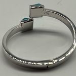 NEW Real Simple fashion silver and turquoise adjustable bracelet Photo 7