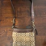 Coach Vintage 1990s  Signature Brown Leather Crossbody Bucket Bag BRAND NEW Clean Photo 2