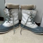 Sorel : White and Blue Waterproof Winter Boots Photo 4