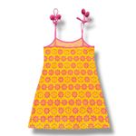 Teddy Fresh  Yellow Pink Flower Print A Line Dress Size M Spaghetti Strap Pockets Photo 3