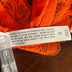 Auden Bralette Womens XS Orange High Apex Adjustable Unlined Lace Racerback NEW Photo 6