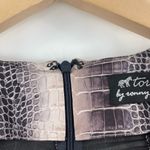 Torn By Ronny Kobo Dress Size Medium Bodycon Ruched Mini Long Sleeve Reptile Photo 6