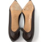 Ellen Tracy brown leather heels, Italy Photo 4