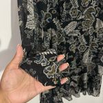 Bailey 44 Viola Floral Ruffle Chiffon Minidress Black Multi Size 6 Photo 10