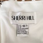 Sherri Hill  White Lace Rhinestone Mermaid Wedding Gown Photo 12