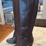 Ann Taylor knee high brown riding heeled boots size 8 Photo 0