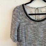 Anthropologie  Tunic Postmark Beverly Crochet Knit Mini Dress Heather Grey XS EUC Photo 6