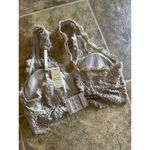 Aerie Eyelash Lace Padded Plunge Bralette Size XS Photo 7