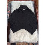 barney's new york Black Vintage Open Neck Sweater Photo 0
