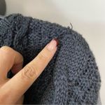 Athleta Charcoal Heather Gray Madera Sweatshirt Wool Cable Knit Sz Medium Photo 5