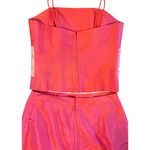 $900 Marisa Baratelli 6 8 Thai Silk Maxi Dress Peach Pink Skirt Gown Formal Set Photo 3