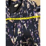 Club Monaco Purple Blue Abstract Watercolor Print Open Blazer Jacket Size 4 Photo 13