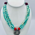 Boho Southwestern Turquoise & Orange Multi Photo 8