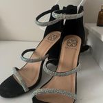 Daisy Fuentes Black Shimmer Heels  Photo 0