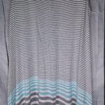Max Studio  Striped Sleeveless Top - Gray and Blue Photo 9