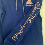 Disney Walt World women's small 50th anniversary zip up sweatshirt rose gold blu Photo 6