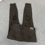American Eagle Black Distressed Curvy Hi Rise Jeggings Size 6 Regular Photo 1
