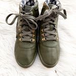 Keds | Army Olive Dark Green Hi-Top Boots Sneakers Scout Shoes Flats | Size 6.5 Photo 3
