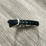 Tori Rhinestone Black Leather Link Bracelet Watch Band Y2K Photo 3