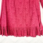 Cleobella  Dixie Mini Dress Size Small Red Kerala Block Print NWT Long Sleeve Photo 11