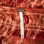 Free People FP Womens Dark Romantic Tunic Long Sleeve Shirt Orange Merlot Combo Photo 3