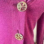 Tory Burch cardigan merino wool magenta sz XS Photo 3