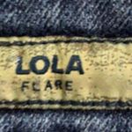 Silver Jeans Womens Denim Blue Jeans Lola Flare Leg Distressed Dark Wash W25 L33 Photo 8
