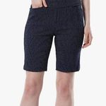 Great Northwest Clothing Company Great Northwest Indigo Pull On Bermuda Short Black White Polka Dots 20W Photo 0