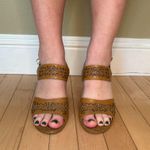 Franco Sarto Cut Out Leather Wedge Heels - 7 1/2 M Photo 6