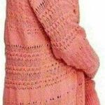 Free People Womens Hot Tropics V Neck Sweater Pullover Long Sleeve M Photo 1