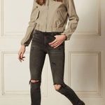 Boyish - The Zachary High Rise Skinny Touch of Evil Black Distressed Jeans Denim Photo 0