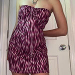 Eddie Bauer NEW Aster Strapless Dress Size M Halter Neck Strap Athletic CRANBRY Photo 0