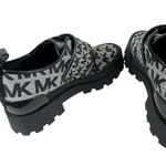 Michael Kors NWOT Padma Logo Jacquard Black Gray Chunky Slip On Loafers Size 9.5 Photo 4