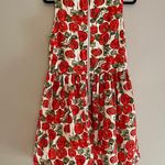 Sunday in Brooklyn  Anthropologie Floral Red Roses Dress Size Medium Photo 8