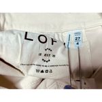 Loft Cream The Modern Skinny Low Rise Corduroy Pants 4/27 Vanilla Girl NWT Photo 10