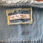 Free People Louise Cotton Denim Shirt size Large Photo 3
